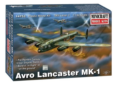 RC Radiostyrt Byggmodell flygplan - Avro Lancaster - 1:144  - MiniCraft