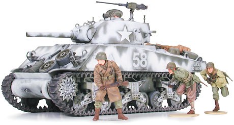RC Radiostyrt Byggmodell stridsvagn - Sherman M4A3 105mm Howitzer - 1:35 - Tamiya