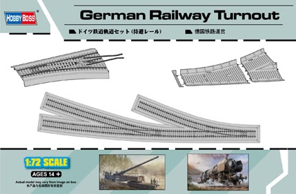 RC Radiostyrt Byggsats Räls - Railway Turnout - 1:72 - HobbyBoss