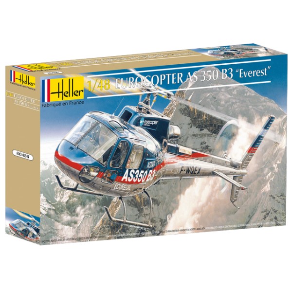 RC Radiostyrt Bygmodell helikopter - EUROCOPTER AS 350 B3 EVEREST - 1:48 - Heller