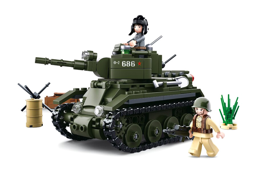 WWII - Allied Cavalry Tank - B0686 - Bygklossar - Sluban