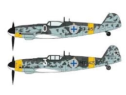 RC Radiostyrt Byggmodell flygplan -  Messerschmitt Bf-109G-6  - 1:72 - Hasegawa