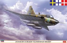 Byggmodell flygplan - J35/S35E/Rf-35 Draken - 1:48 - Hasegawa