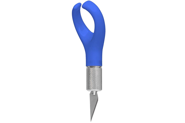 RC Radiostyrt Finger Grip Knife Incl. 2 knivblad - Blå - ModelCraft