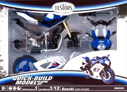 Byggmodell Motorcykel - 2008 Suzuki Gsx-R1000 - 1:12 - Testors