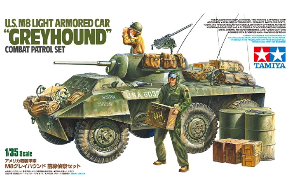 RC Radiostyrt Byggmodell stridsfordon - U.S. M8 Light Armored Car - 1:35 - Tamiya