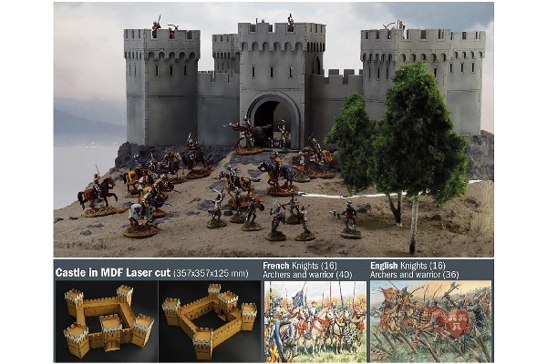 Byggmodell - Battleset 100 Years War Castle - 1:72 - Italieri