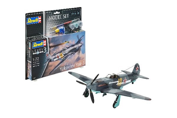 Thumbnail 734 f�r Byggmodell flygplan - Model Set Yakovlev Yak-3 1:72 Revell
