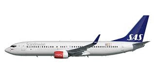 Byggmodell flygplan - Boeing 737-800 incl. SAS Decal - 1:144 - Zvezda