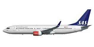 Byggmodell flygplan - Boeing 737-800 SAS - 1:144 - Zvezda