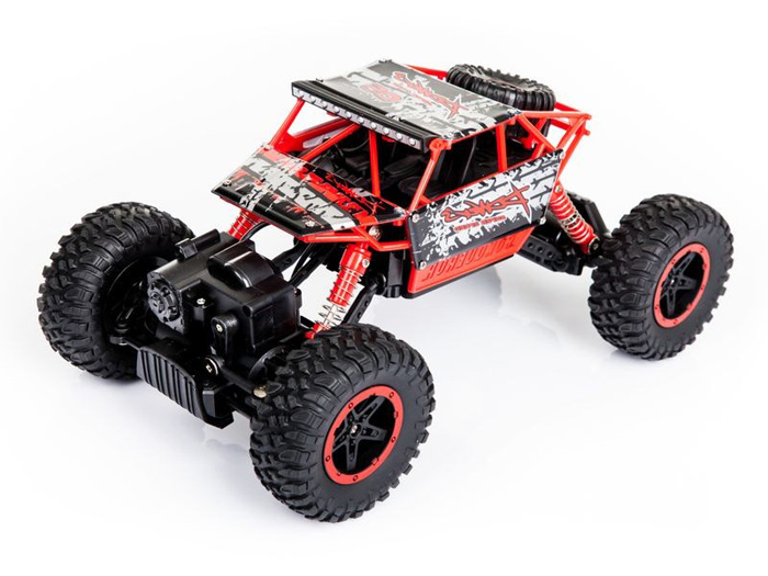 Radiostyrd crawler - 1:18 - NQD Rock Crawler 4wd Röd - 2,4Ghz - RTR