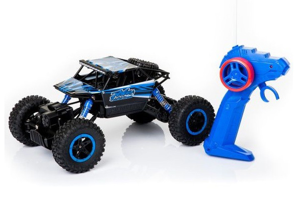 Demo - Radiostyrd crawler - 1:18 - NQD Rock Crawler 4wd Blå - 2,4Ghz - RTR