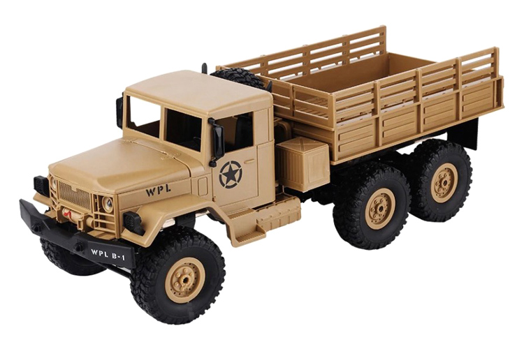 RC Militärfordon - Military Truck B-16 6WD Sand - 1:16 - 2,4Ghz - RTR