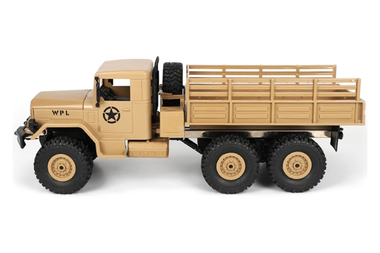 RC Militärfordon - Military Truck B-16 6WD Sand - 1:16 - 2,4Ghz - RTR