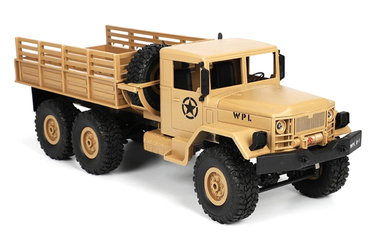 RC Militärfordon - Military Truck B-16 6WD Sand - 1:16 - 2,4Ghz - RTR