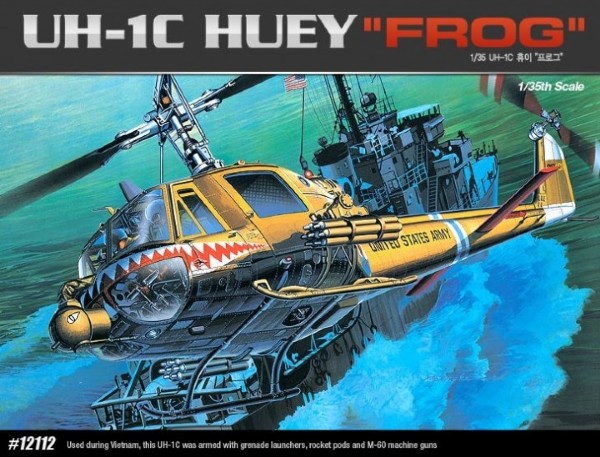 RC Radiostyrt Byggmodell helikopter - UH-1C Huey Frog - 1:35 - Academy