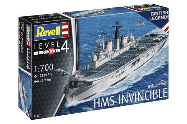 Byggsats -  Model Set HMS Invincible (Falkland War) - 1:700 - Revell