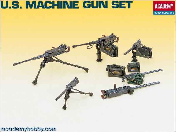 Byggmodell - Machine Gun set - 1:35 - Academy