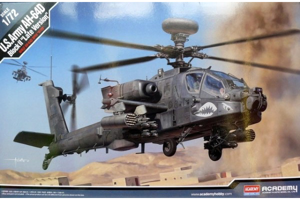 RC Radiostyrt Byggmodell helikopter - AH-64D Block II Late Ver. - 1:72 - Academy