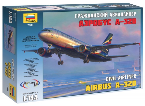 Airbus A320 incl. SAS Decal 1:144 Zvezda