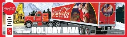 RC Radiostyrt Byggmodell lastbil - Fruehauf Holiday Hauler Coca Cola - 1:25 - AMT