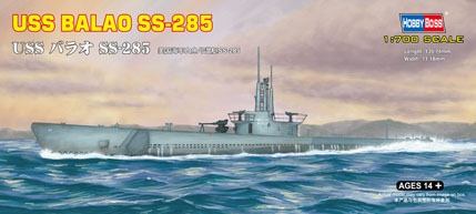 RC Radiostyrt Byggmodell ubåt - USS Balao Ss-285 - 1:700 - HobbyBoss