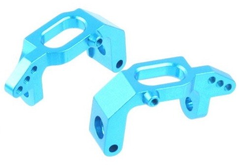 RC Radiostyrt Aluminium Front hub (L/R) - 02132 blue