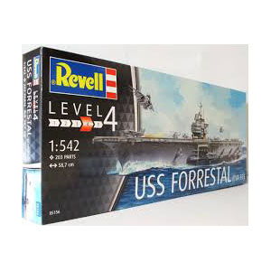 RC Radiostyrt Byggmodell krigsfartyg - USS FORRESTAL (CVA-59) 1:542 Revell