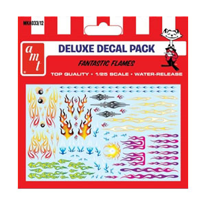 RC Radiostyrt Dekaler - Fantastic Flames Decal Pack - 1:25 - AMT