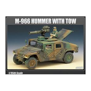 Byggmodell stridsfordon - M-966 Hummer w/tow - 1:35 - Academy