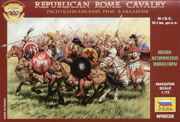 RC Radiostyrt Byggmodell gubbar - Rep.Rome Cavalry - 1:72 - Zveda