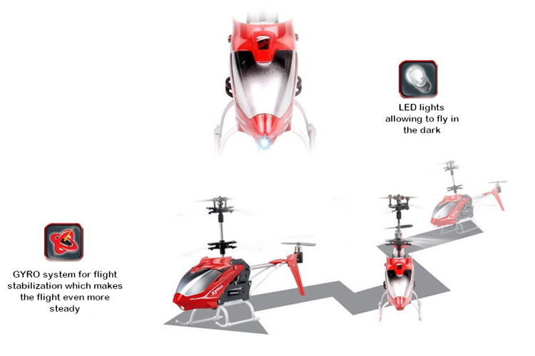 Radiostyrd helikopter - Syma Speed S5 - Röd - 3,5ch - RTF