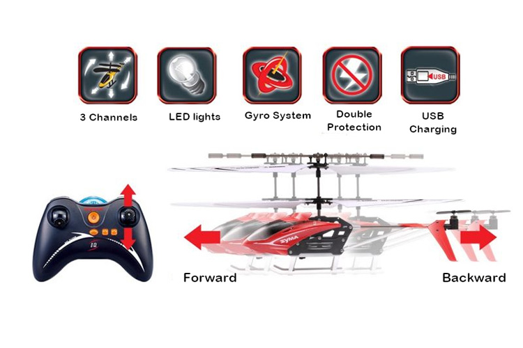 Radiostyrd helikopter - Syma Speed S5 - Vit - 3,5ch - RTF