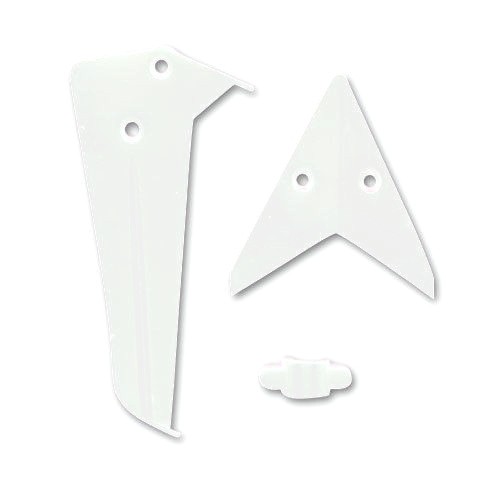 RC Radiostyrt Tail decoration white - S5-02A