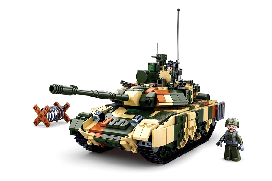 RC Radiostyrt Large battle tank - B0756