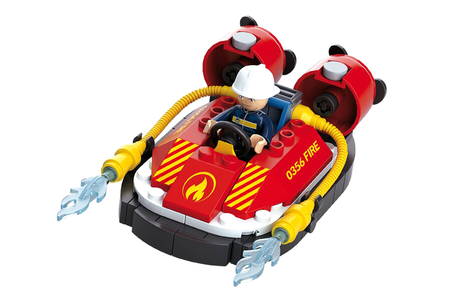 Fire Brigade Hovercraft - B0622B - Sluban