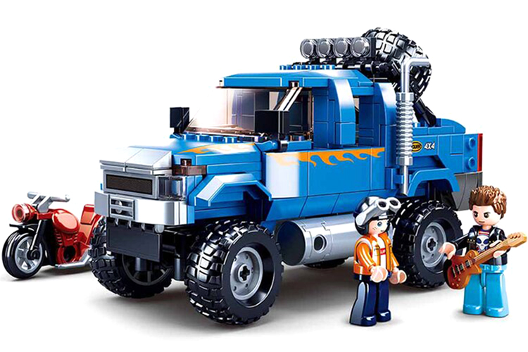 Blue Heavy Truck - B0813 - Sluban