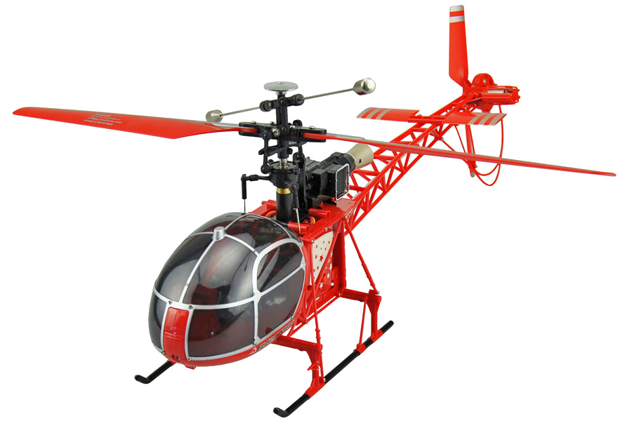 Radiostyrd helikopter - Lama - 2,4Ghz Gyro - 4ch - RTF