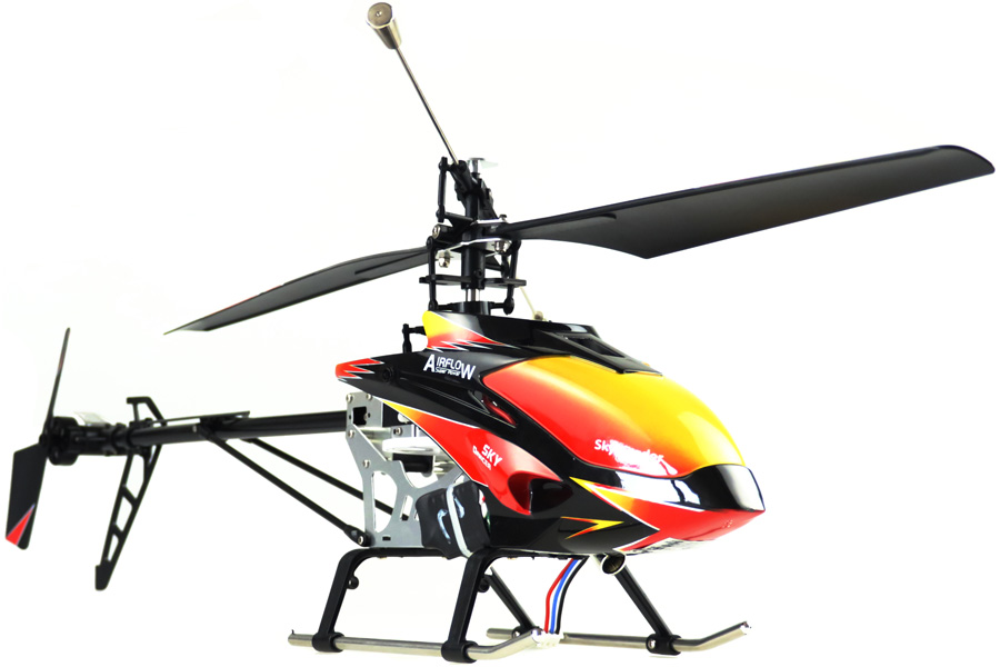Radiostyrd helikopter - Buzzard Pro XL BL - 2,4Ghz Gyro - 4ch - RTF