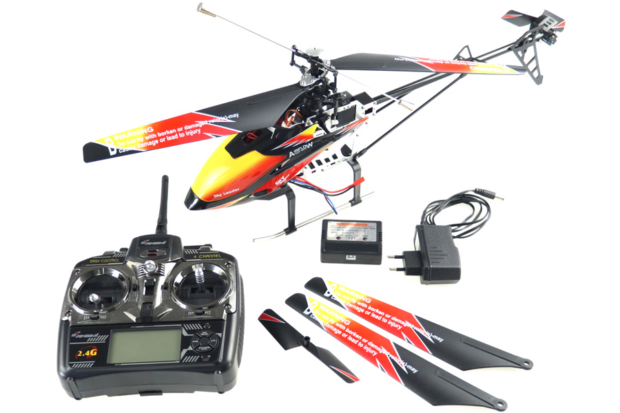 Demo - Radiostyrd helikopter - Buzzard Pro XL BL - 2,4Ghz Gyro - 4ch - RTF