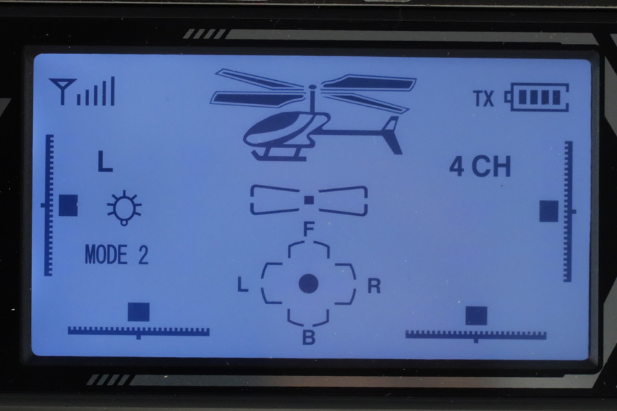 Demo - Radiostyrd helikopter - Buzzard Pro XL BL - 2,4Ghz Gyro - 4ch - RTF