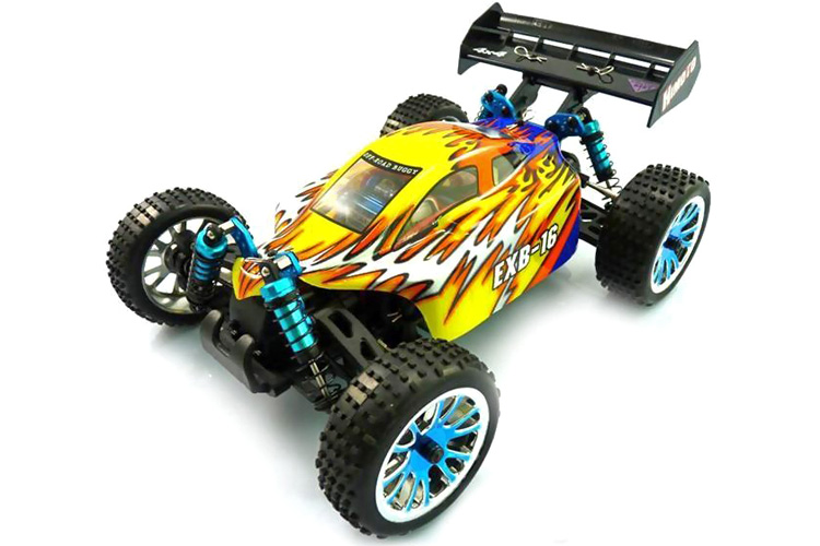 Radiostyrda bilar - 1:16 - Himoto Exb-16 4wd - Yellow - 2,4Ghz - RTR