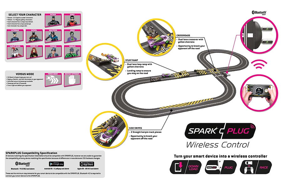 Scalextric Spark Plug - Batman vs Joker Race Set