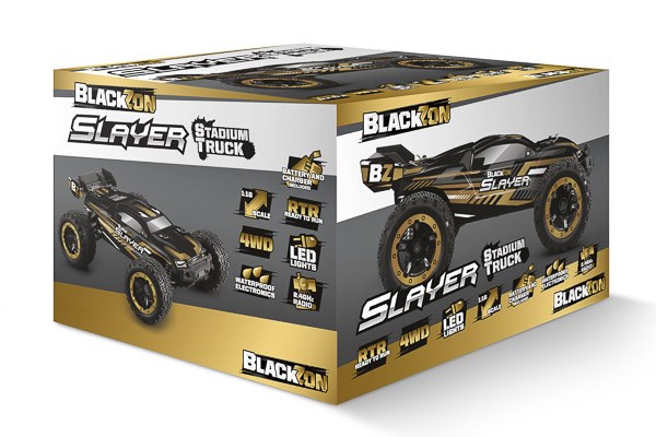 Radiostyrd bil - Slayer ST 4WD Gold - 1:16 - 2,4Ghz - RTR