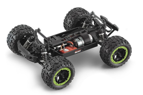 Radiostyrd bil - Slayer MT 4WD Green - 1:16 - 2,4Ghz - RTR