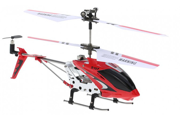 Radiostyrd helikopter - Syma S107G Röd - 3,5ch - RTF