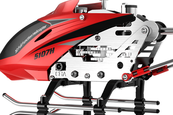 Radiostyrd helikopter - Syma Phantom S107H Röd - 3,5ch - RTF
