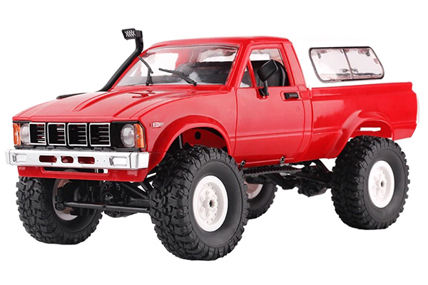 Radiostyrda bilar - Offroad WPL C-24 4WD Röd - 1:16 - 2,4Ghz - RTR