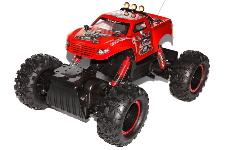 Radiostyrda bilar - 1:12 - N.Q.D Rock Crawler 4WD Röd - RTR