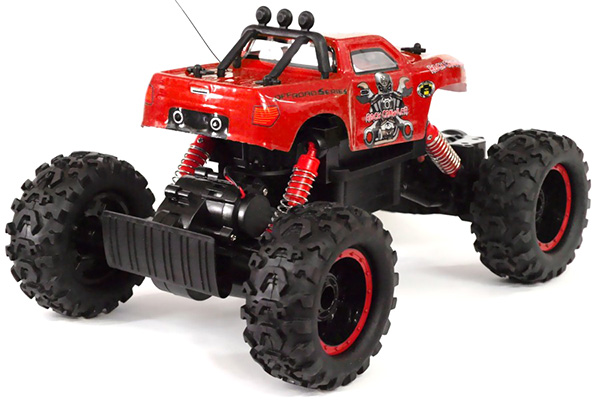 Radiostyrda bilar - 1:12 - N.Q.D Rock Crawler 4WD Röd - RTR